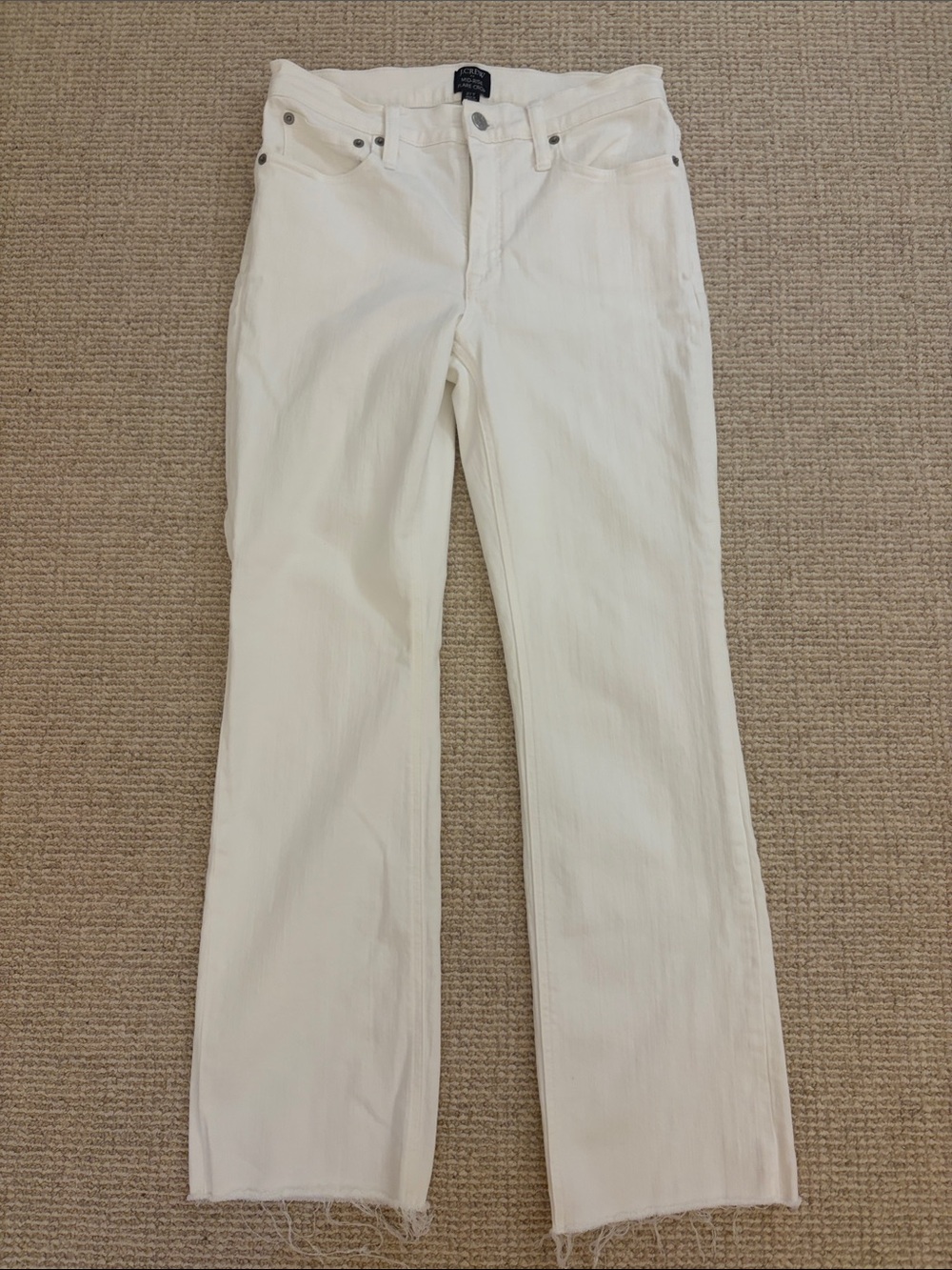 JCrew Mid-Rise Flare Crop Jeans Tall